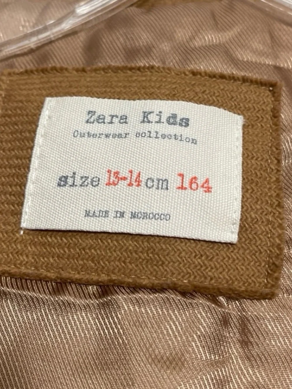 Zara Kids Wool Blend Coat with Patch Pockets girls Sz 13-14